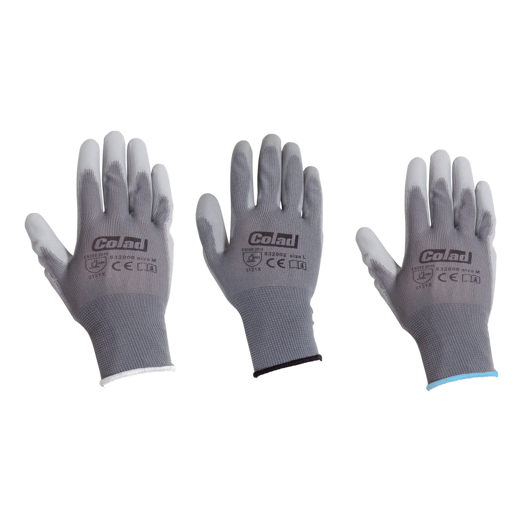 Colad Polyester Knitted Gloves in use